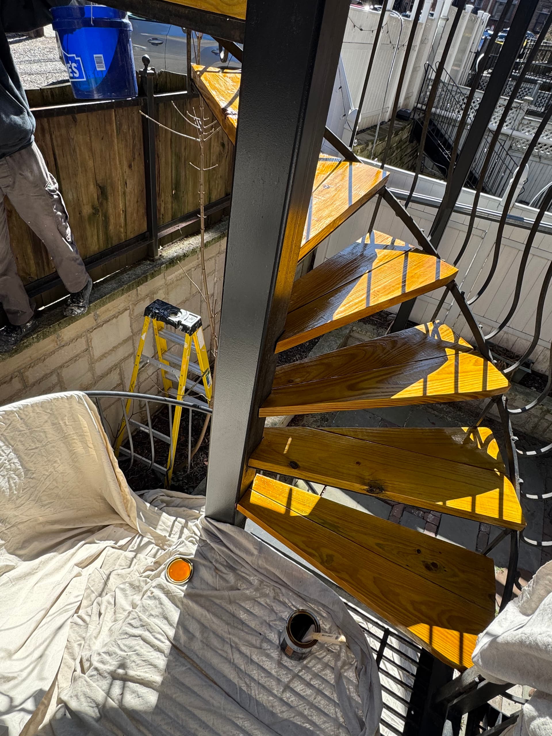 Gallery photos for Outdoor Spiral Staircase Rebuild on Mass Ave: Image #3
