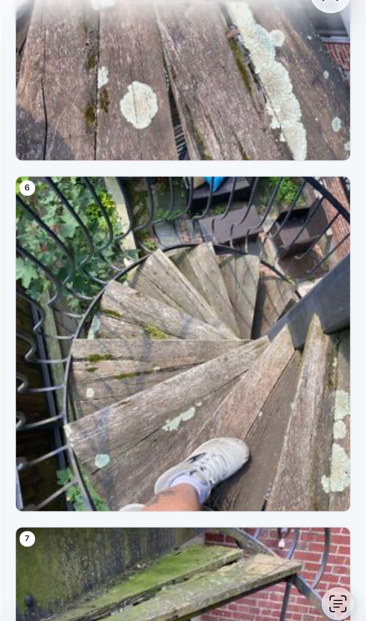 Gallery photos for Outdoor Spiral Staircase Rebuild on Mass Ave: Image #1