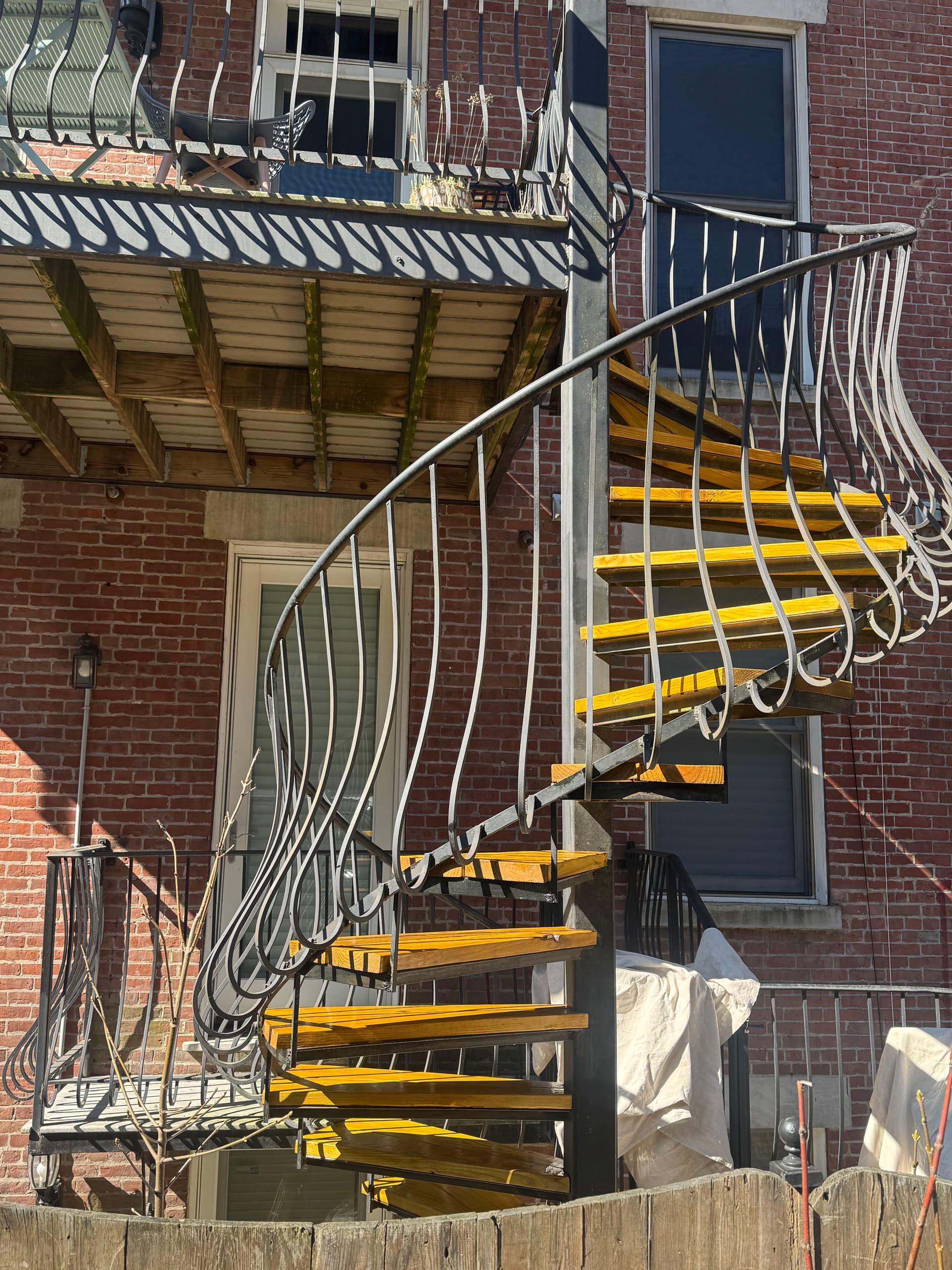 Gallery photos for Outdoor Spiral Staircase Rebuild on Mass Ave: Image #4