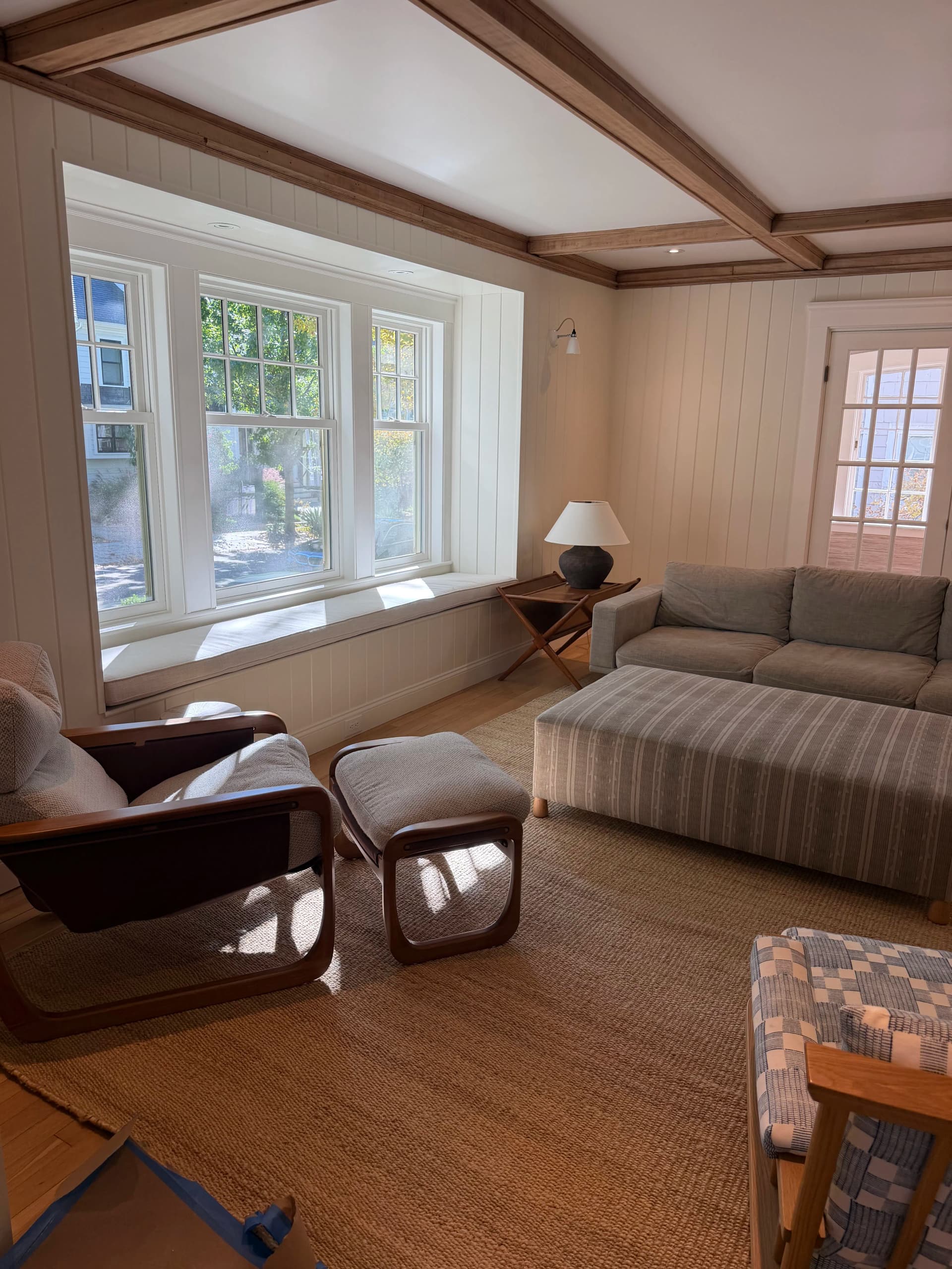 Gallery photos for Custom Living Room Remodel with Built-Ins and Coffered Ceiling: Image #1