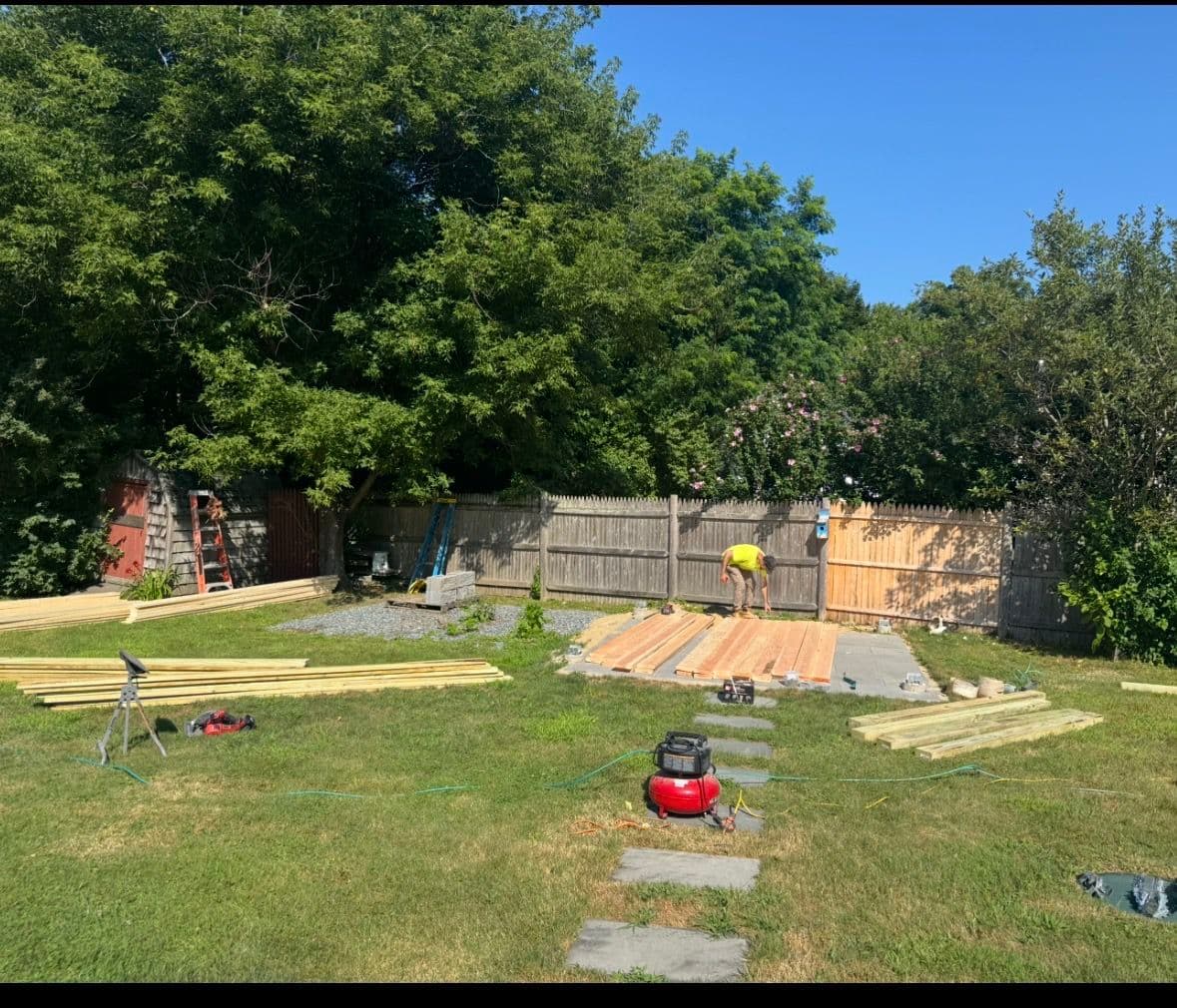 Project New Backyard BBQ Area and Shed Installation image