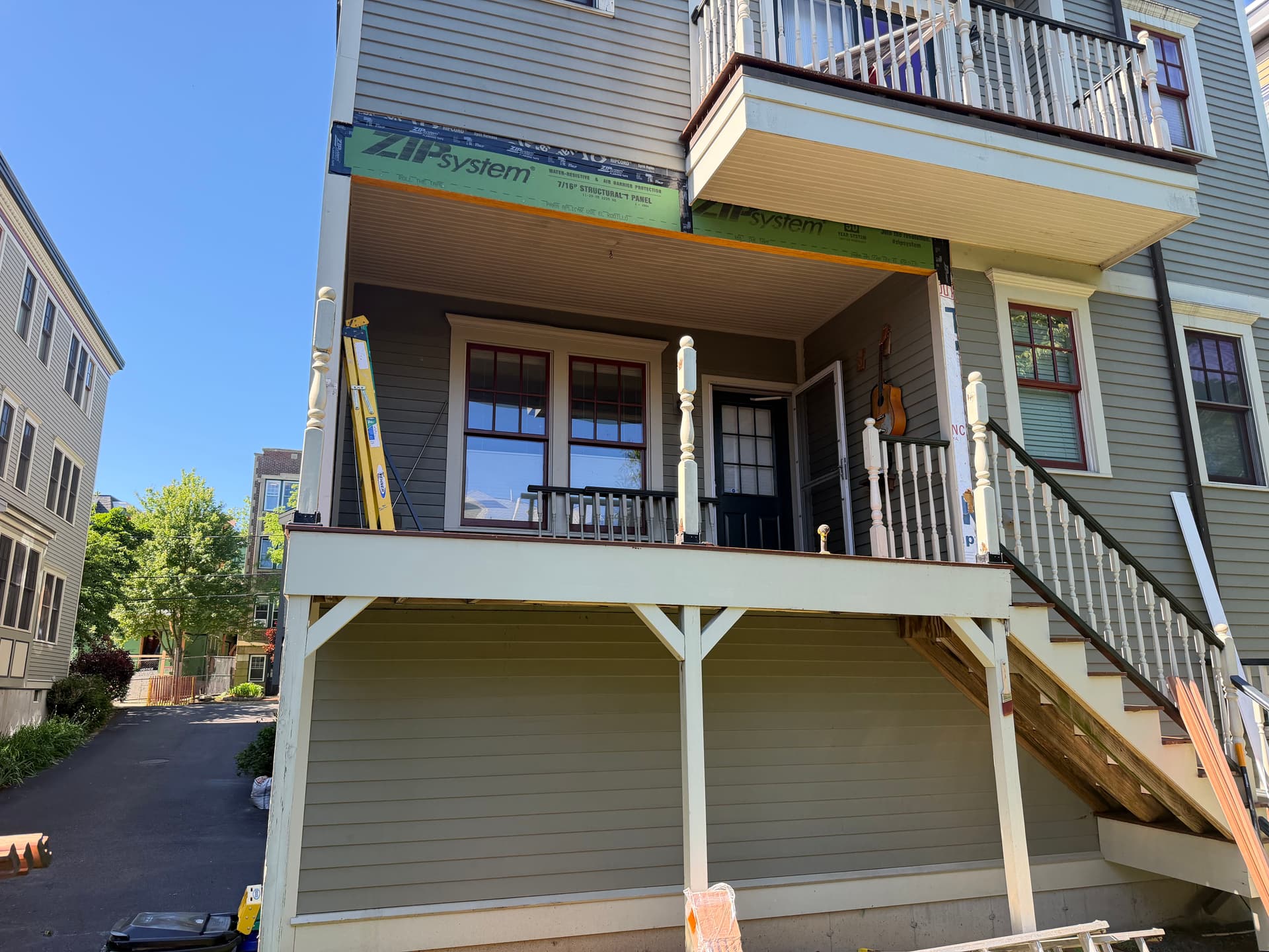 Gallery photos for Damaged LVL Beam Replaced to Keep This Porch Structurally Sound: Image #2