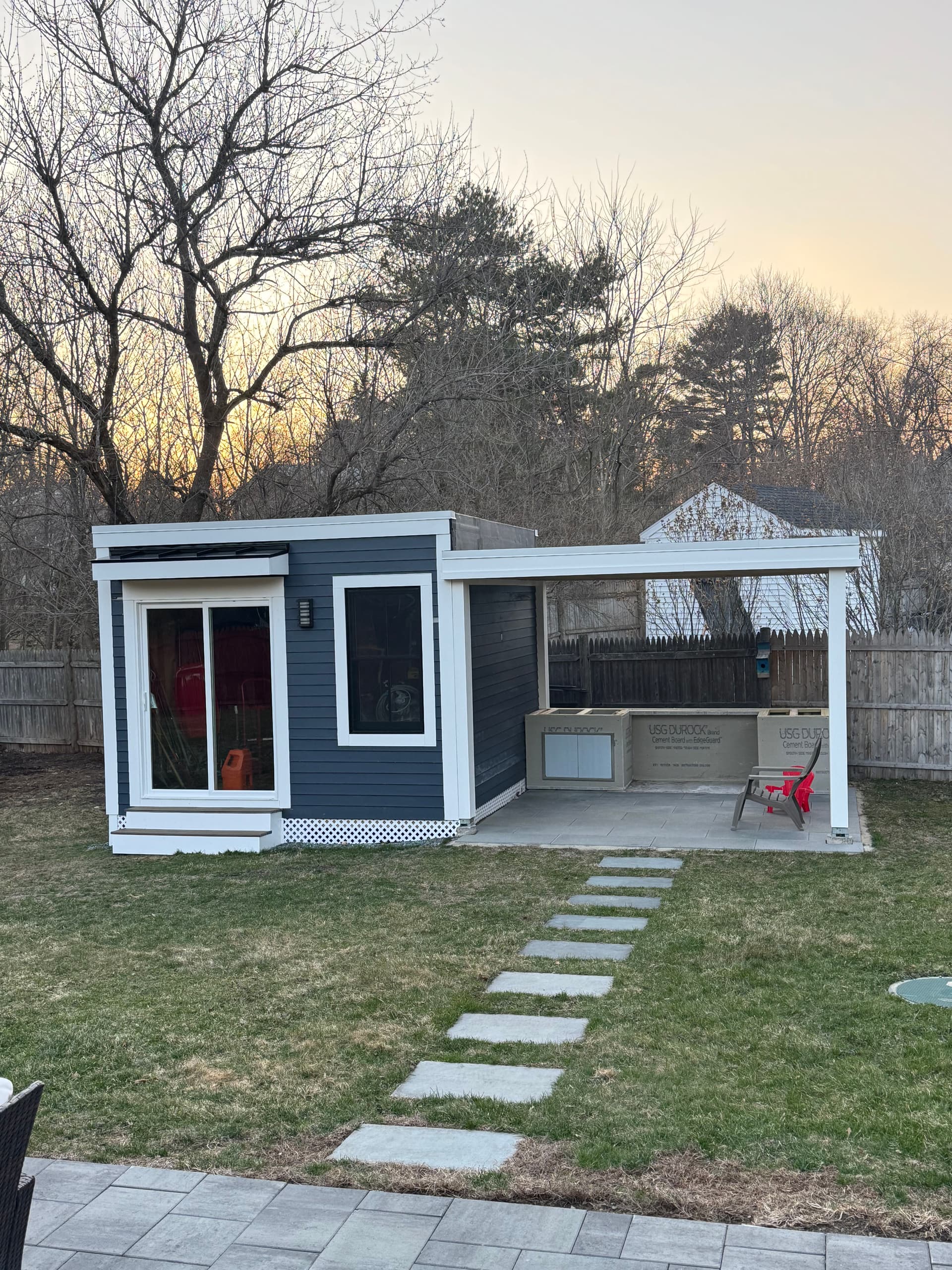 Gallery photos for New Backyard BBQ Area and Shed Installation: Image #3