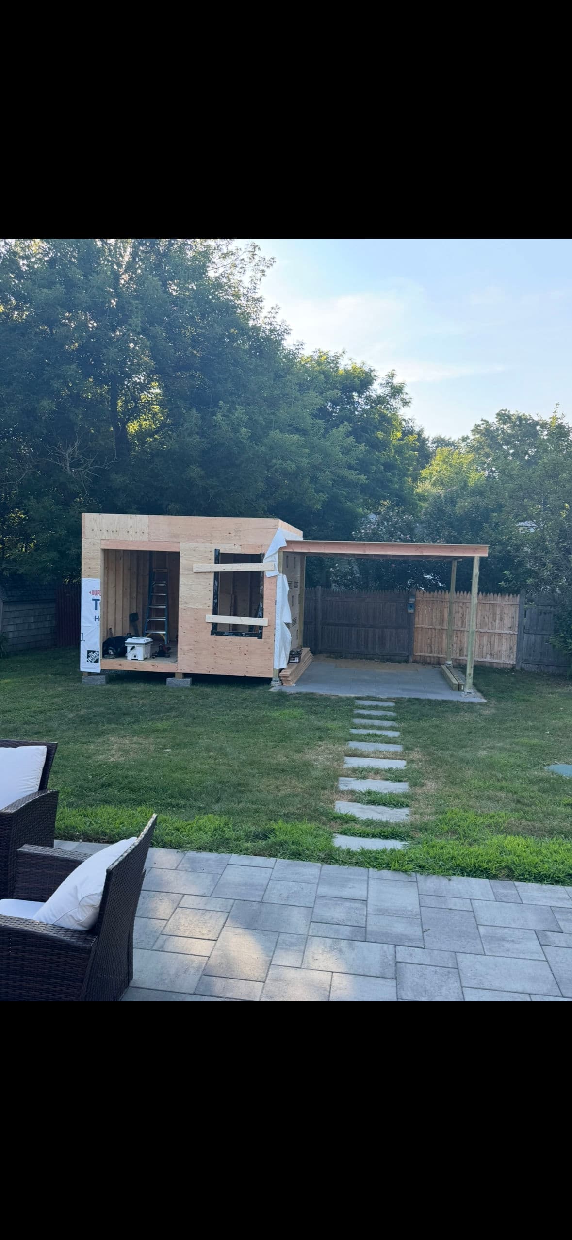 Gallery photos for New Backyard BBQ Area and Shed Installation: Image #2