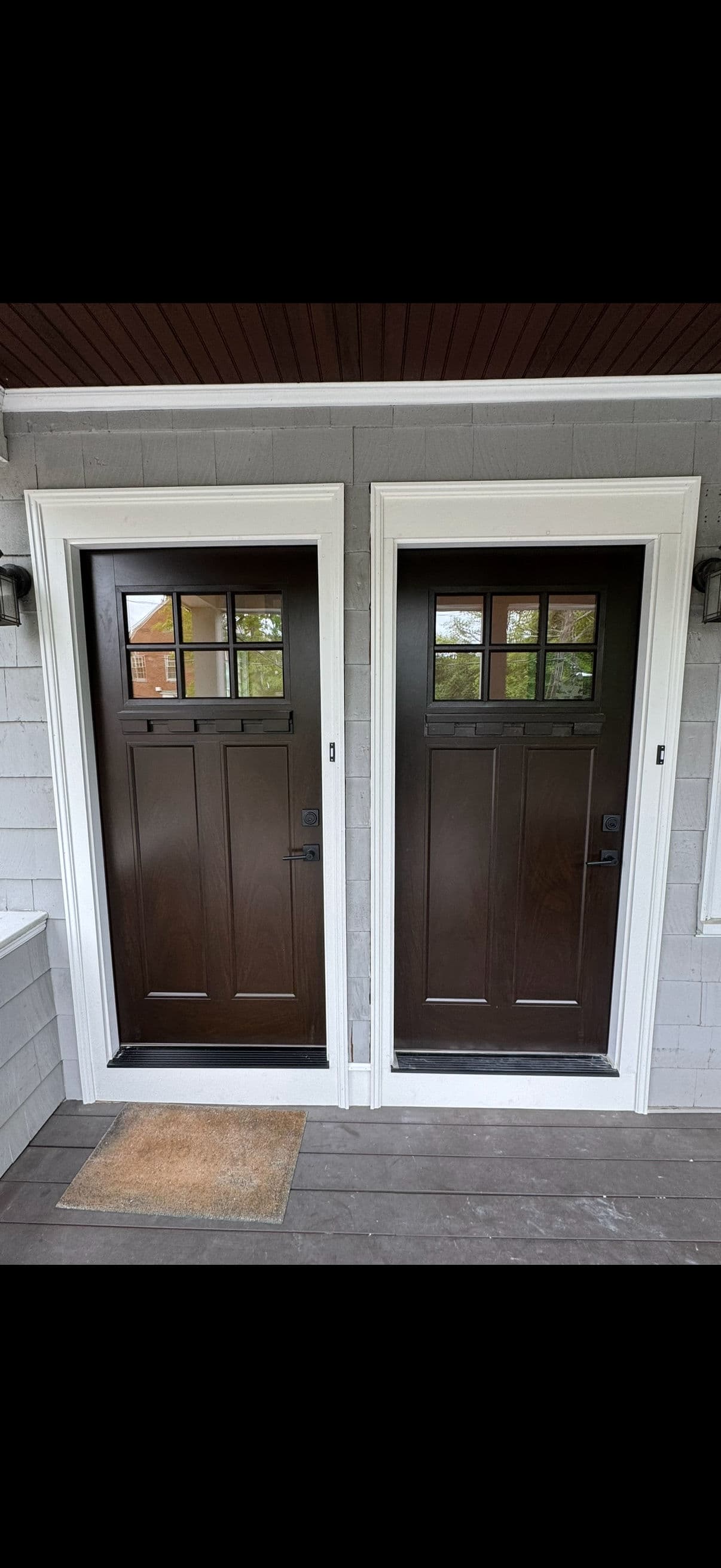 Gallery photos for Double Front Door Replacement Done the Right Way: Image #1